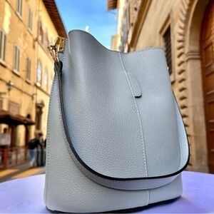 Italian Leather Bucket Bag
